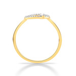 Bague or 750 2 tons diamants - vue 2