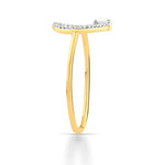 Bague or 750 2 tons diamants - vue D1