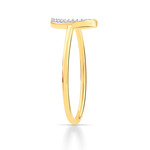 Bague or 750 2 tons diamants - vue D1