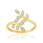 Bague or 750 2 tons diamants - vue 1