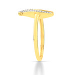 Bague or 750 2 tons diamants - vue D1