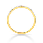 Bague or 750 2 tons diamants - vue 2