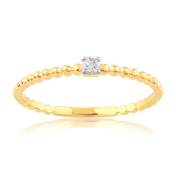 750 geelgouden diamanten ring