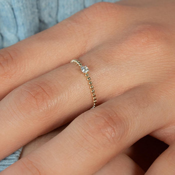 750 geelgouden diamanten ring