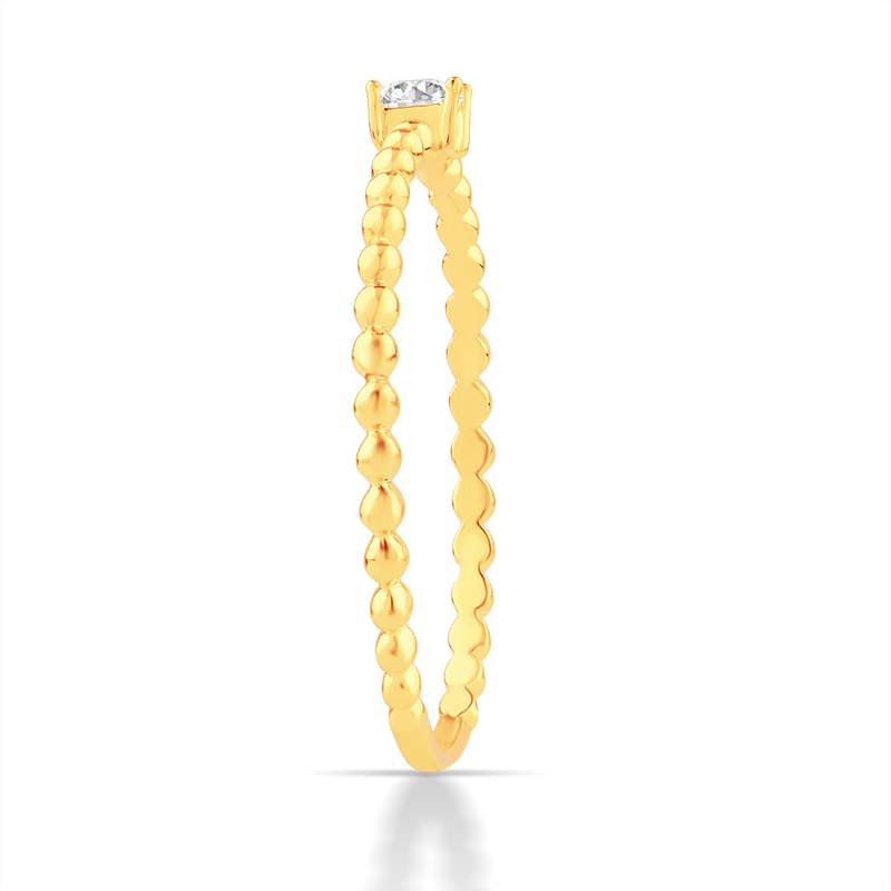 Bague or 750 2 tons diamants - vue D1