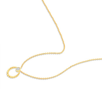 Collier or 750 2 tons diamants 42cm