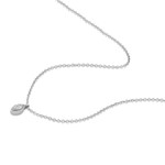 Collier or 750 blanc diamants 45cm - vue 2