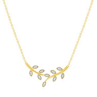 Collier or 750 jaune diamants 45cm