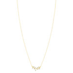 Collier or 750 jaune diamants 45cm - vue 2