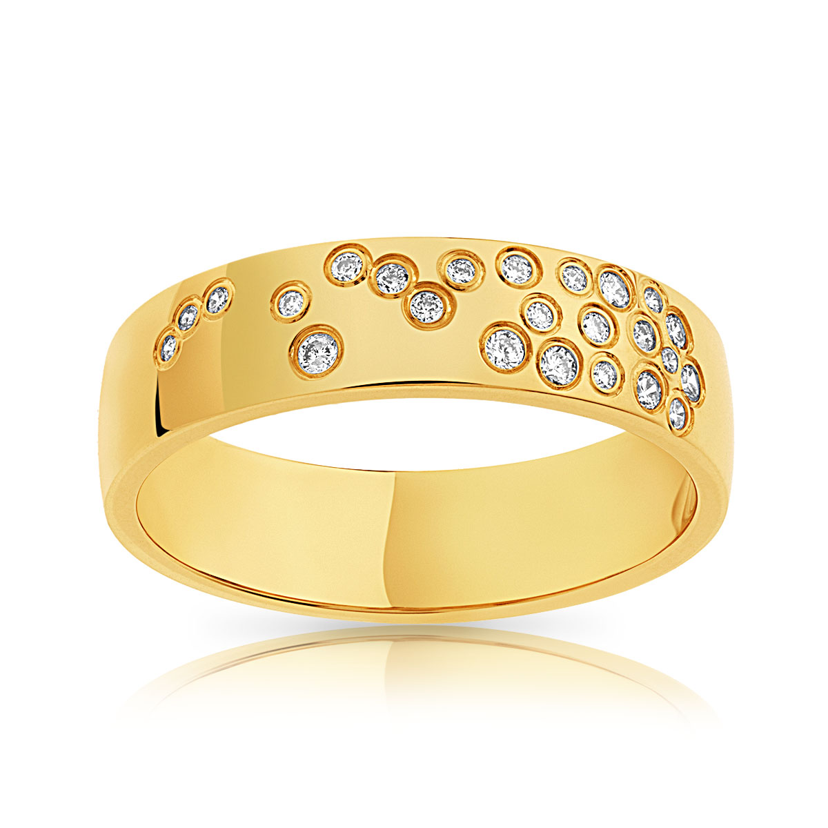 Alliance Femme Or Jaune Diamant