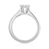 Bague or 750 blanc diamant - vue V2
