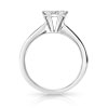 Bague or 750 blanc diamant - vue V2