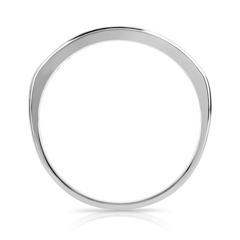 Alliance platine 950 demi-tour diamants 3,33 mm - vue 2