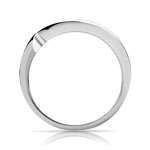 Bague Trilogy or 750 blanc diamant - vue 2