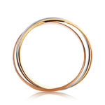 Alliance 3 ors 750 demi-joncs massifs entrelacés - vue 2