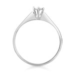 Solitaire or 750 blanc diamant - vue 2