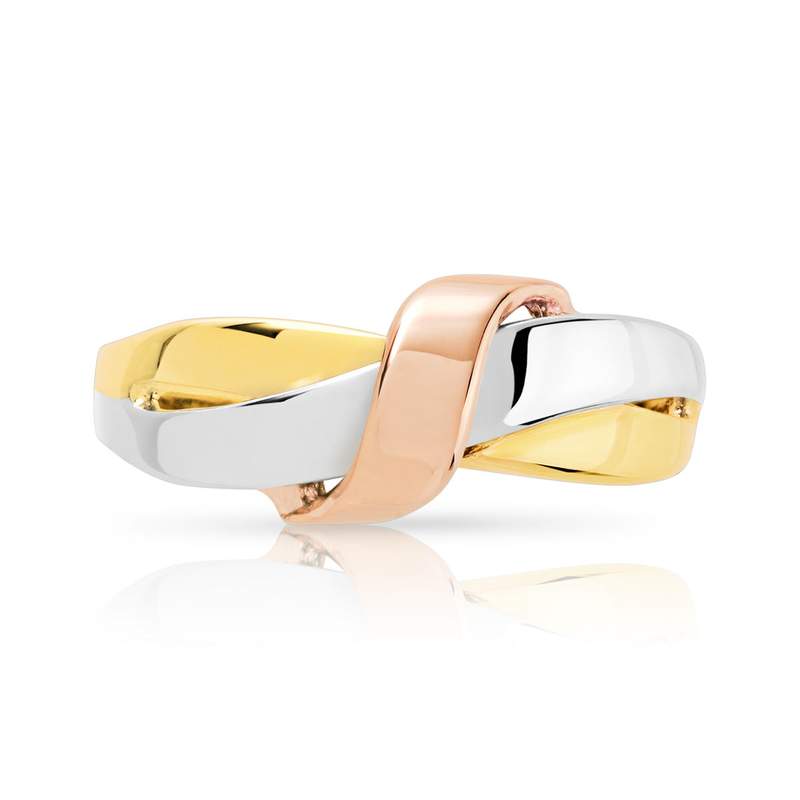 Bague 3 ors 750 noeud - vue 3