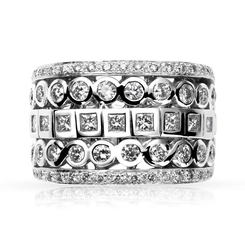 Ring goud 750 witte diamanten 1.51 karaat - bekijk 3