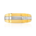 Bague 2 ors 750 diamant - vue 3