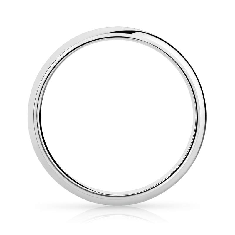 Alliance platine 950 demi-jonc 3,5 mm - vue 2