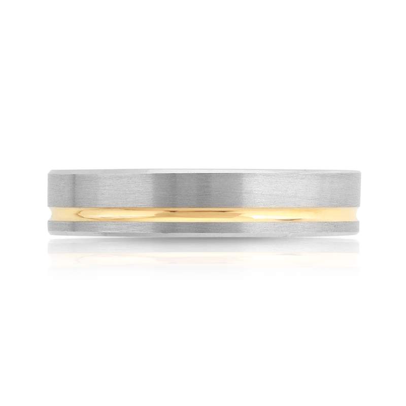 Alliance platine 950 et or 750 jaune - vue 3