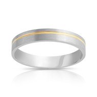 Alliance platine 950 et or 750 jaune