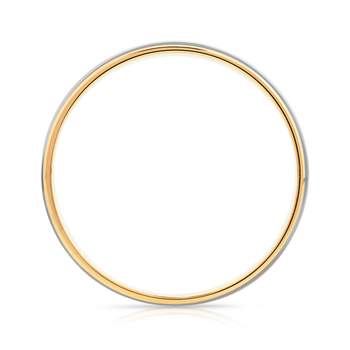 Trouwring in 950 platina en 750 geel goud