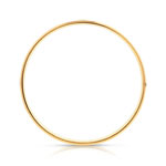 Alliance platine 950 et or 750 jaune bombée 5 mm - vue 2