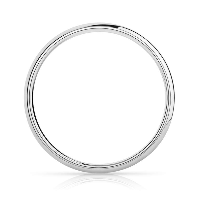 Alliance platine 950 demi-jonc 2,5 mm - vue 2