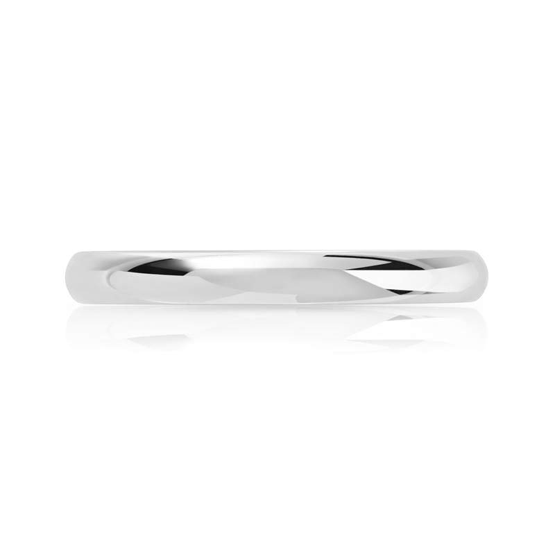 Alliance platine 950 demi-jonc 2,5 mm - vue 3