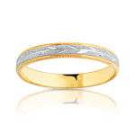 Alliance 2 ors 750 diamanté épis 3 mm - vue 1