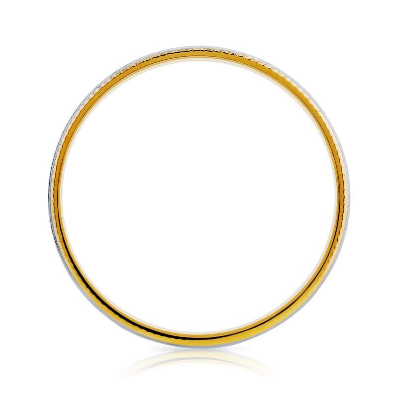 Alliance 2 ors 750 diamanté épis 3 mm - vue 2