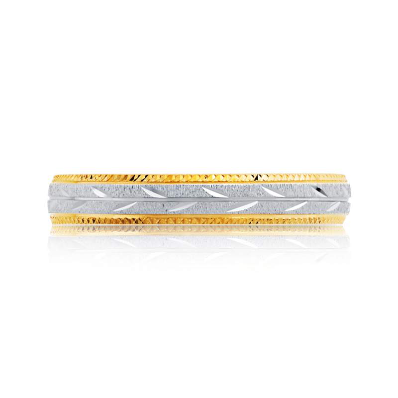 Alliance 2 ors 750 diamanté épis 3 mm - vue 3