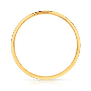750 geelgouden halve ring van 2 mm