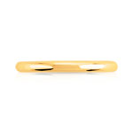 Alliance or 750 jaune demi-jonc 2 mm - vue 3