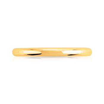 750 geelgouden halve ring van 2 mm
