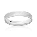 Alliance or 750 blanc irisé 4 mm - vue 1