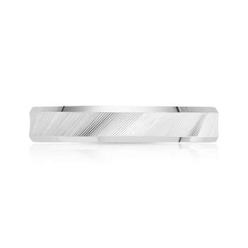 Alliance or 750 blanc irisé 4 mm