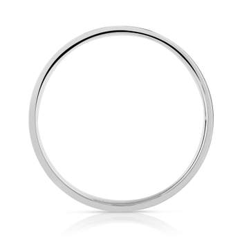 750 white gold wedding band