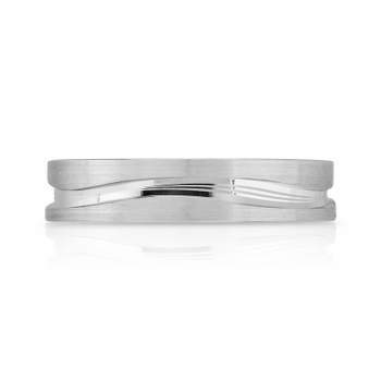 750 white gold wedding band