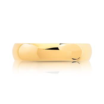 750 geelgouden halve ring, 4 mm