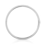 Alliance or 750 blanc et laque céramique noire 3 mm - vue 2