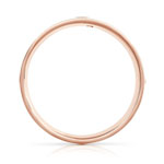 750 roségouden diamanten trouwring - bekijk 2
