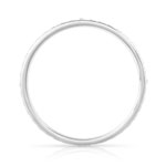 Alliance or 750 blanc poli et diamanté 3,5 mm - vue 2