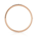 Alliance or 750 rose laque céramique blanche et diamant - vue 2