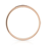 Alliance or 750 rose laque céramique blanche et diamant - vue 2