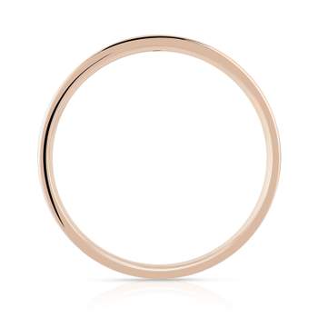 Alliance or 750 rose laque céramique blanche et diamant