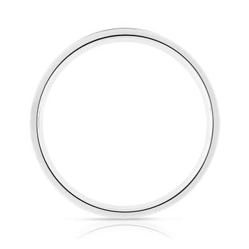 750 white gold and black ceramic lacquer wedding band
