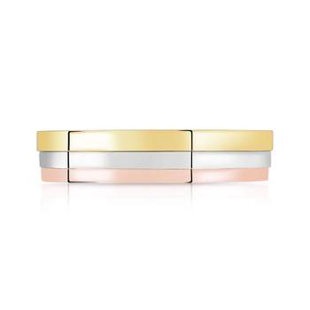 3 gouden trouwring 750