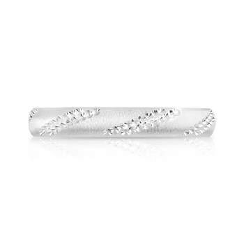 Alliance or 750 blanc facetté 3 mm